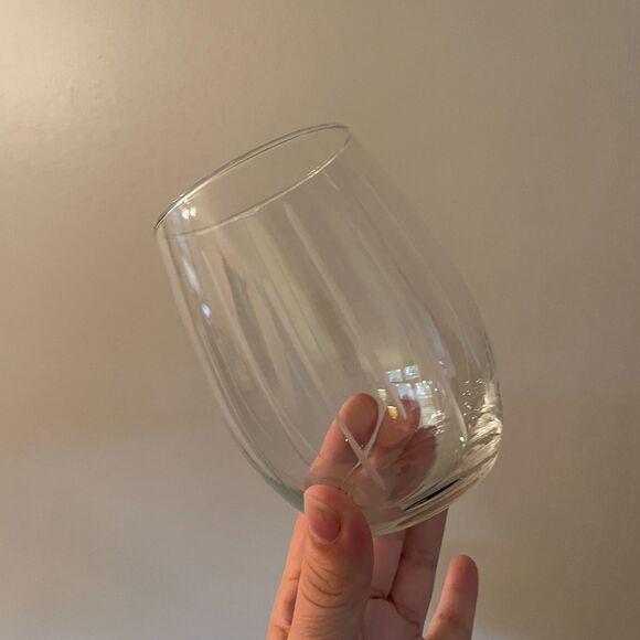 NWT 4pc Diamond Engraved Crystal Stemless Glassware - Picture 8 of 10